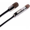 Кабель microUSB/Apple 8 pin Remax 2 IN 1 Data Cable Transformer Kingkong (плоский, 1м, чёрный)