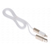 Кабель microUSB/Apple 8 pin Remax Shadow Cable 2 in 1 (плоский, 1м, белый) [RC-026t]