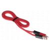 Кабель microUSB/Apple 8 pin Remax Shadow Cable 2 in 1 (плоский, 8 см, красный) [RC-026t]