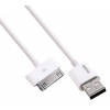 Кабель для Apple 30 pin Remax Fast Charging Cable ip4 (круглый, 1м, белый)