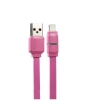 Кабель для Apple 8 pin Remax Breathe Lighting (плоский, 1м, розовый) [RC-029i]