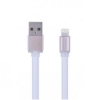 Кабель для Apple 8 pin Remax Colourful Cable Lightning (плоский, 1м, белый)