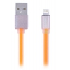 Кабель для Apple 8 pin Remax Colourful Cable Lightning (плоский, 1м, оранжевый)