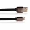 Кабель для Apple 8 pin Remax Kingkong Cable Lightning (плоский, 1м, чёрный)