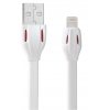 Кабель для Apple 8 pin Remax Laser lighting (плоский, 1м, белый) [RC-035i ]