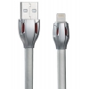 Кабель для Apple 8 pin Remax Laser lighting (плоский, 1м, серый) [RC-035i]