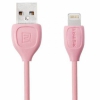 Кабель для Apple 8 pin Remax Lesu Lighting (круглый, 1м, розовый)