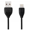 Кабель для Apple 8 pin Remax Lesu Lighting (круглый, 1м, чёрный)