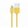 Кабель для Apple 8 pin Remax Light Cable Lightning (круглый, 1м, жёлтый)