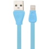 Кабель для Apple 8 pin Remax Martin Lighting (плоский, 1м, синий) [RC-028i]
