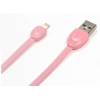 Кабель для Apple 8 pin Remax Shell Cable Lightning (плоский, 1м, розовый) [RC-040i]
