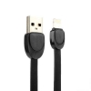 Кабель для Apple 8 pin Remax Shell Cable Lightning (плоский, 1м, чёрный) [RC-040i]