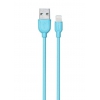 Кабель для Apple 8 pin Remax Souffle Lighting (круглый, 1м, синий)