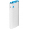 Портативный аккумулятор 15000 mAh Interstep Ultra Карбон (2,4А, 3xUSB, 5Сx3Ач, Li-Ion, LED-фонарик, белый)