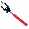 Монопод для селфи STICK, с блютуз адаптером, красный