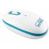 Мышь проводная CBR CM180, 1200 dpi, White/Blue, USB