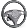 Оплетка для перетяжки руля Autoprofi (SAM-300) [Композитная кожа/Размер: M/(Черный)]
