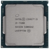 Процессор Intel Core i5-7400 3.0GHz (TB up to 3.5GHz) 6Mb DDR3L/DDR4-1600/2133 HD600 TDP-65w LGA1151  OEM [CM8067702867050]