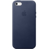 Защитный чехол Apple Leather Case для Apple iPhone 5/5S/SE, темно-синий
