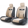 Авточехлы Трансформеры Autoprofi COMFORT (TRS/COM-001) [Велюр/6 предм./(Черный/Св. бежевый)]