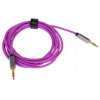 Кабель 3.5 Jack (M) - 3.5 Jack (M), 2m, DEXP [JJMM2MPLP ] В оплетке; Металл; Фиолетовый