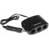 Разветвитель автоприкуривателя Carline CS-320 [Прикуриватель - 3/USB - 2/Удлинитель/(Черный)]
