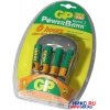Зарядное уст-во GP <GPPB17GS180-C4> PowerBank Quick2 (NiMh, AA/AAA) +4шт. аккум.
