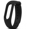 Ремешок для фитнес-браслета Xiaomi Mi Band 2, черный (силикон)