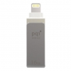 Lightning USB Flash 16GB PQI iConnect mini (MFI, серый) [6I04-016GR1001]