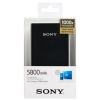 Портативный аккумулятор 5800 mAh SONY (1,5А, 1xUSB, Li-pol, черный)