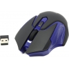 Jet.A Comfort Wireless Optical Mouse <OM-U57G Black&Blue> (RTL)  USB  4btn+Roll,  беспроводная
