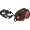 Jet.A Comfort Optical Mouse <OM-U57 Black&Red>  (RTL) USB 4btn+Roll