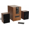 Колонки Dialog Progressive AP-150 <Brown> (2х5W +Subwoofer 10W, дерево, SD,  USB, FM, ПДУ)