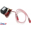 Thermaltake <A2118> SATA XRound Cable (50см, Red, EL Series), SATA кабель, красная подсветка