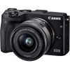 Фотоаппарат Canon EOS M3 черный 24Mpix 3" 1080p WiFi 15-45 IS STM f/ 3.5-6.3 LP-E17 (9694B142)