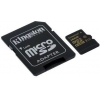 Флеш карта microSDHC 16Gb Class10 Kingston SDCG/16GB + adapter