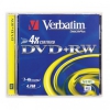 Диск DVD+RW Verbatim 4.7Gb 4x Jewel case (1шт) (43246/43228/43229)