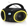 Аудиомагнитола BBK BX150BT черный/желтый 4Вт/CD/CDRW/MP3/FM(dig)/USB/BT