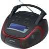 Аудиомагнитола Supra BB-25MUS черный/красный 1.5Вт/MP3/FM(dig)/USB/SD