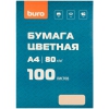 Бумага Buro A4/80г/м2/100л./оранжевый пастель матовое общего назначения(офисная) (мин.кол.20)