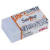 Ластик Deli EH00310 Scribe Plus 40x22x12мм белый индивидуальная картонная упаковка (мин.кол.45)