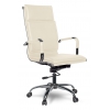 Кресло руководителя COLLEGE CLG-617 LXH-A Beige (XH-635_beige) , экокожа,120кг,хром.подл. металл с кожей. ШxГxВ см 50х47х110-116 (00-00115336)