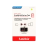 Внешний накопитель 64GB USB Drive <USB 3.0> SanDisk Ultra Dual Micro USB (SDDD2-064G-GAM46)