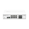Коммутатор MikroTik CRS112-8G-4S-IN Cloud Router Switch 112-8G-4S-IN with QCA8511 400Mhz CPU, 128MB RAM, 8xGigabit LAN, 4xSFP, RouterOS L5, desktop ca