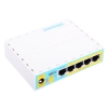 Маршрутизатор MikroTik RB750UPr2 hEX PoE lite  with 650MHz CPU, 64MB RAM, 5xLAN (four with PoE out), USB, RouterOS L4, plastic case and PSU