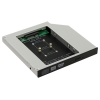 ORIENT UHD-2MSC12, Шасси для SSD mSATA для установки в SATA отсек оптического привода ноутбука 12.7 мм (30345)