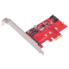 Контроллер ORIENT A1061S-M2, PCI-E v2.0 SATA 3.0 6 Gb/s, 2int port: M.2(NGFF)+SATA, поддержка HDD до 6TB, ASM1061 chipset, oem (30289)