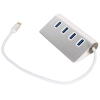 Концентратор (Хаб)  USB 3.1 Type-Cm --> 4 port USB3.0 HUB 5Gbps, металлический корпус, VCOM <DH316>