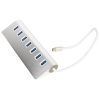 Концентратор (Хаб) USB 3.1 Type-Cm --> 7 port USB3.0 HUB 5Gbps, металлический корпус, VCOM <DH317>