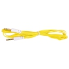 Кабель Belsis Jack 3.5 mm - Jack 3.5 mm,  вилка - вилка, стерео, 0,75 м, желтый плоский BL1102